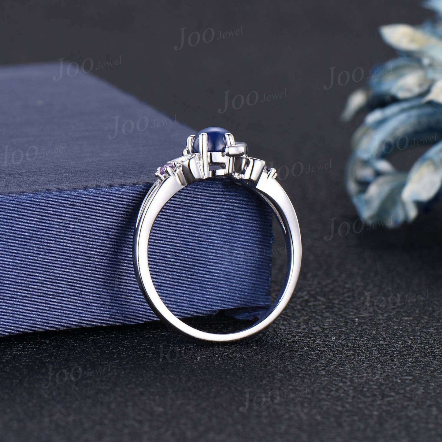 Unique Branch Twig Vine Owl Engagement Ring 5mm Round Green Emerald Nature Wedding Ring Antique Owl Feather Animal Inspired Emerald Jewelry