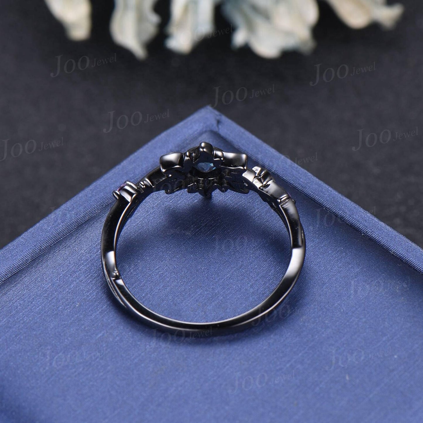 Sterling Silver Sun Engagement Ring Twig Vine Color-Changed Alexandrite Wedding Ring Cluster Amethyst Promise Ring Rapunzel Inspired Jewelry