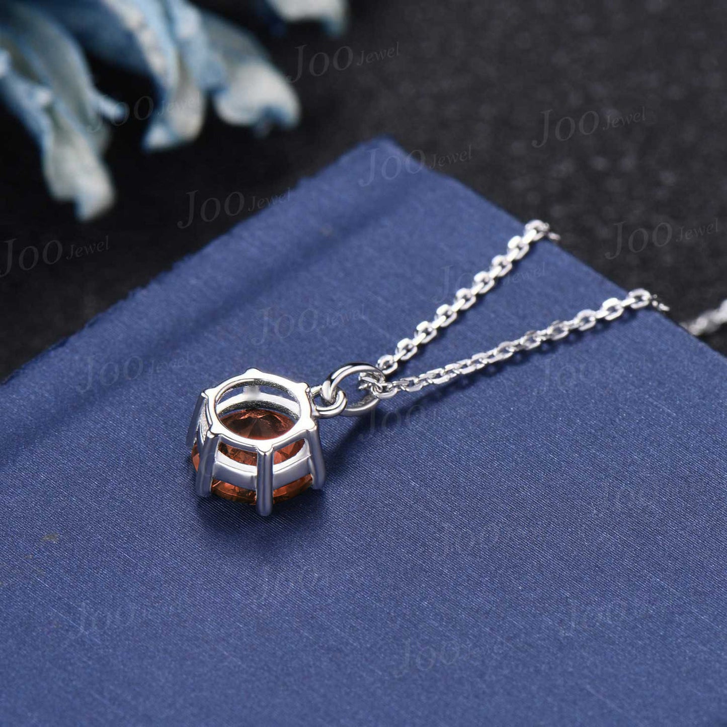 Sterling Silver Round Nature Sunstone Pendant Necklace Genuine Sunstone Pendant Orange Gemstone Jewelry Unique Birthday Gifts for Daughter