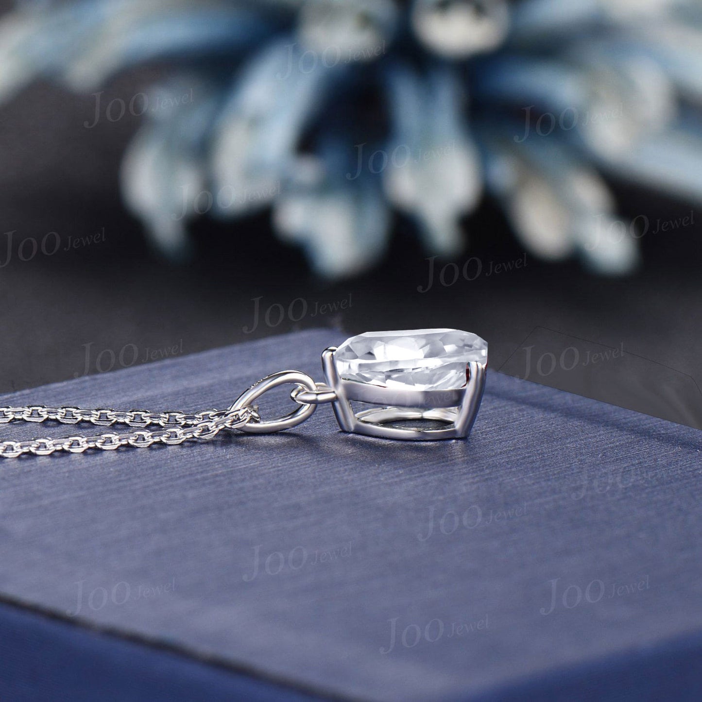 VVS1 Lab Grown Diamond Teardrop Solitaire Necklaces 14K Solid Gold Vintage Custom Pear Wedding Pendant For Women Anniversary/Bridal Gifts