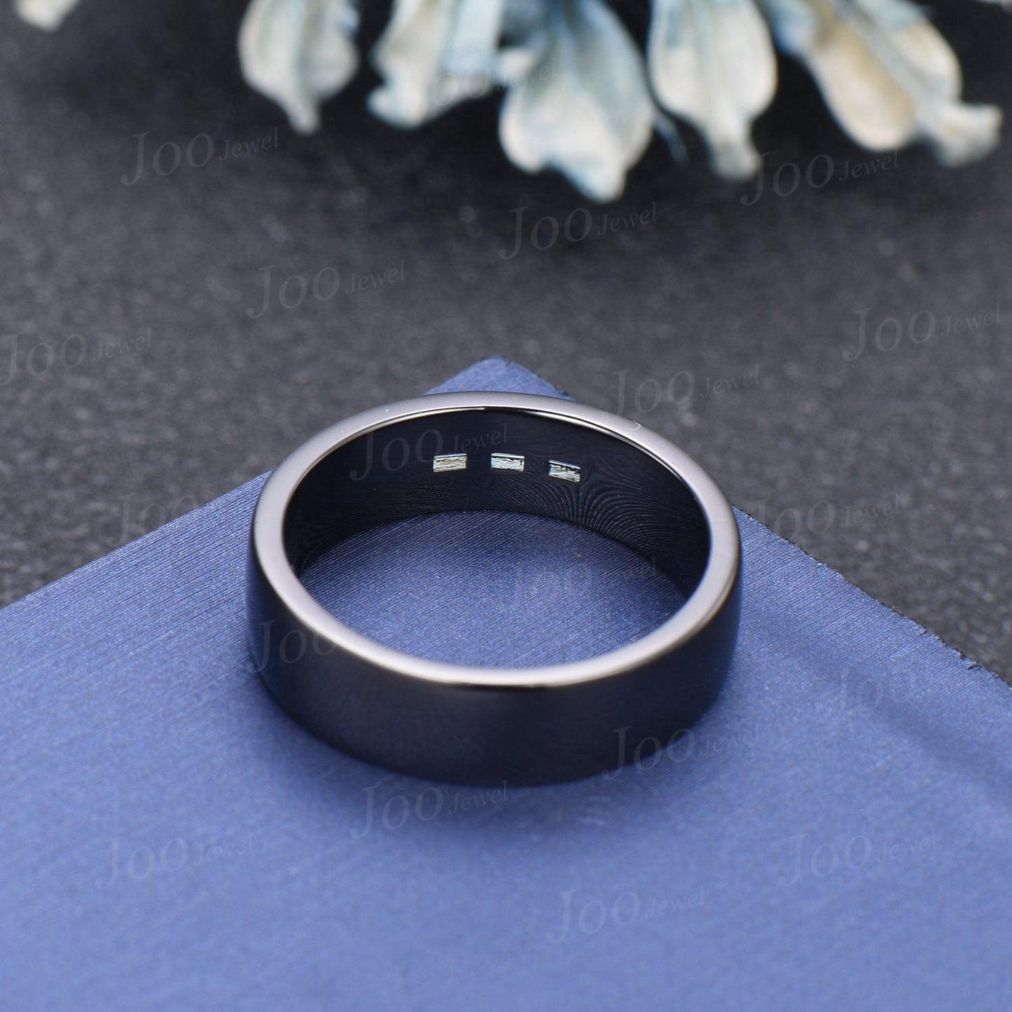 Mens Alexandrite Ring Polish Wedding Band Baguette Cut Alexandrite Band 6mm Black Gold Promise Band Vintage Men Retro Ring Gift for Husband