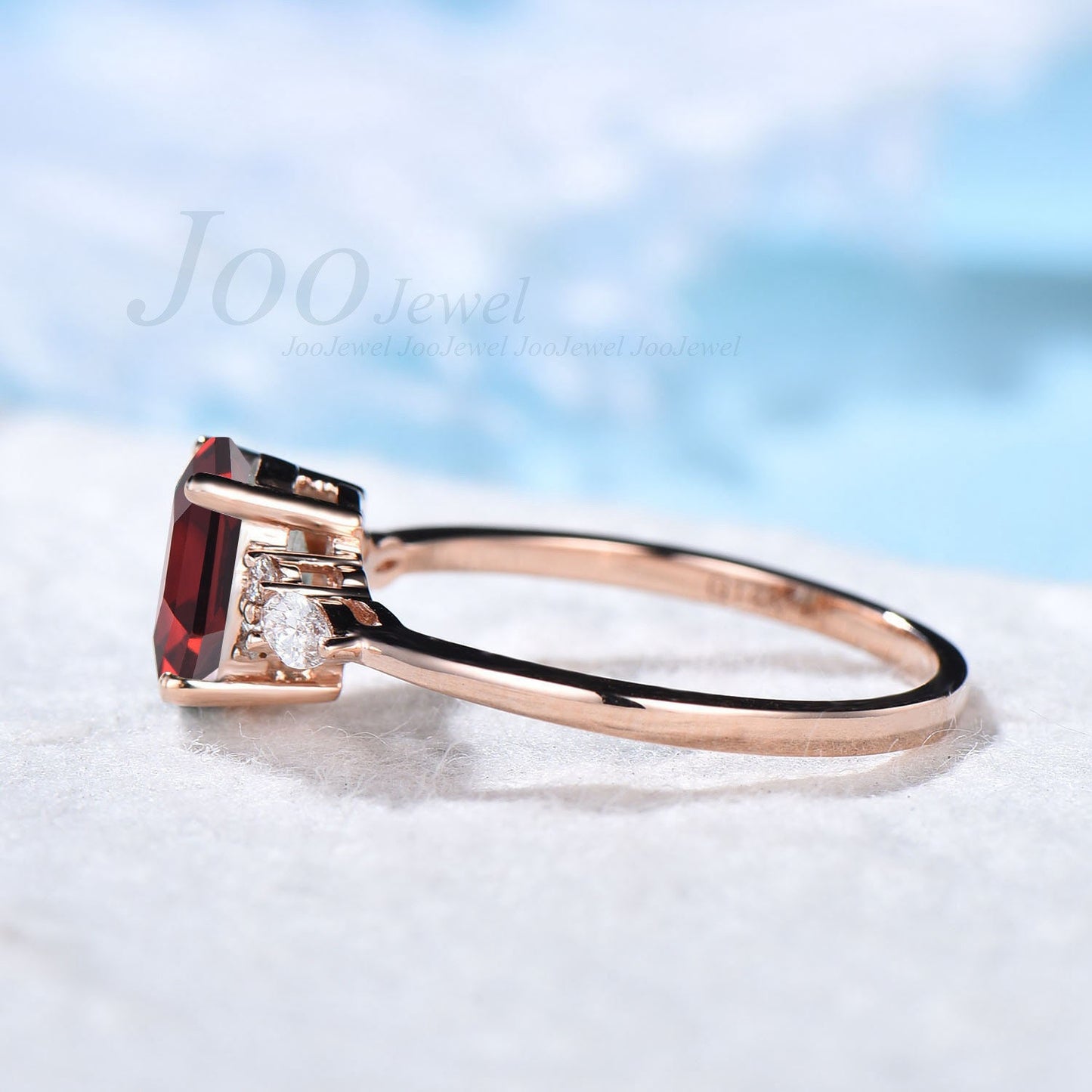 Vintage Oval Cut Natural Garnet Engagement Ring Sterling Silver 1.5ct Red Garnet Wedding Ring Anniversary Gifts January Birthstone Jewelry