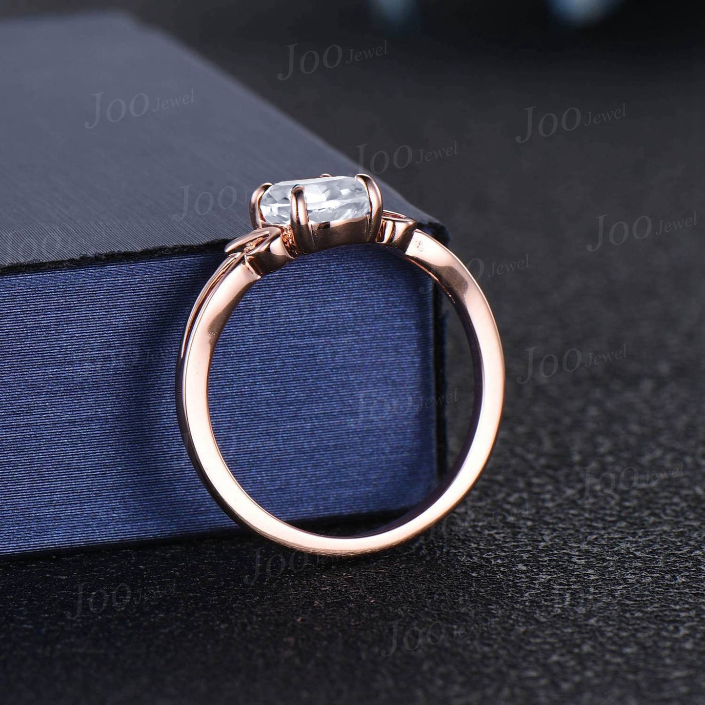 Infinity Twist Engagement Ring Endless Love Moissanite Wedding Ring 1.5ct Oval Moissanite Engagement Ring Handmade Proposal Anniversary Gift