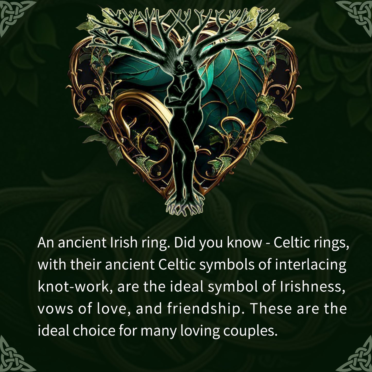 Kite Cut Natural Black Onyx Celestial Engagement Ring Set Triple Moon Goddess Ring Black Bridal Set Celtic Knot Irish Ring Moon Phase Ring