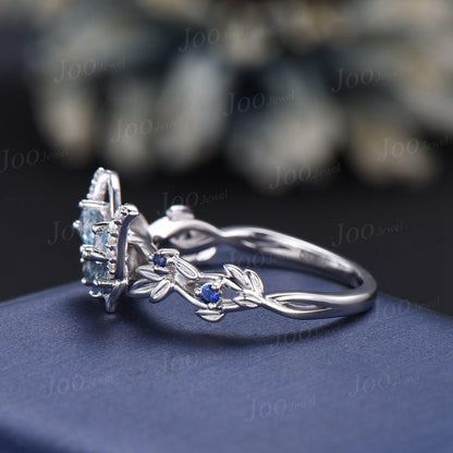 Nature Inspired Butterfly Promise Ring Personalized Gemstone Natural Aquamarine Sapphire Alexandrite Wedding Ring Unique Bridesmaids Gifts