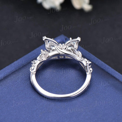 Nature Inspired Butterfly Promise Ring Personalized Gemstone Natural Aquamarine Sapphire Alexandrite Wedding Ring Unique Bridesmaids Gifts