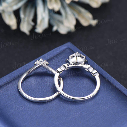 Rose Flower Bee Bridal Ring Round Cut Lab-Grown Diamond Floral Engagement Ring with IGI Certificate Unique Spring Collection Wedding Ideas
