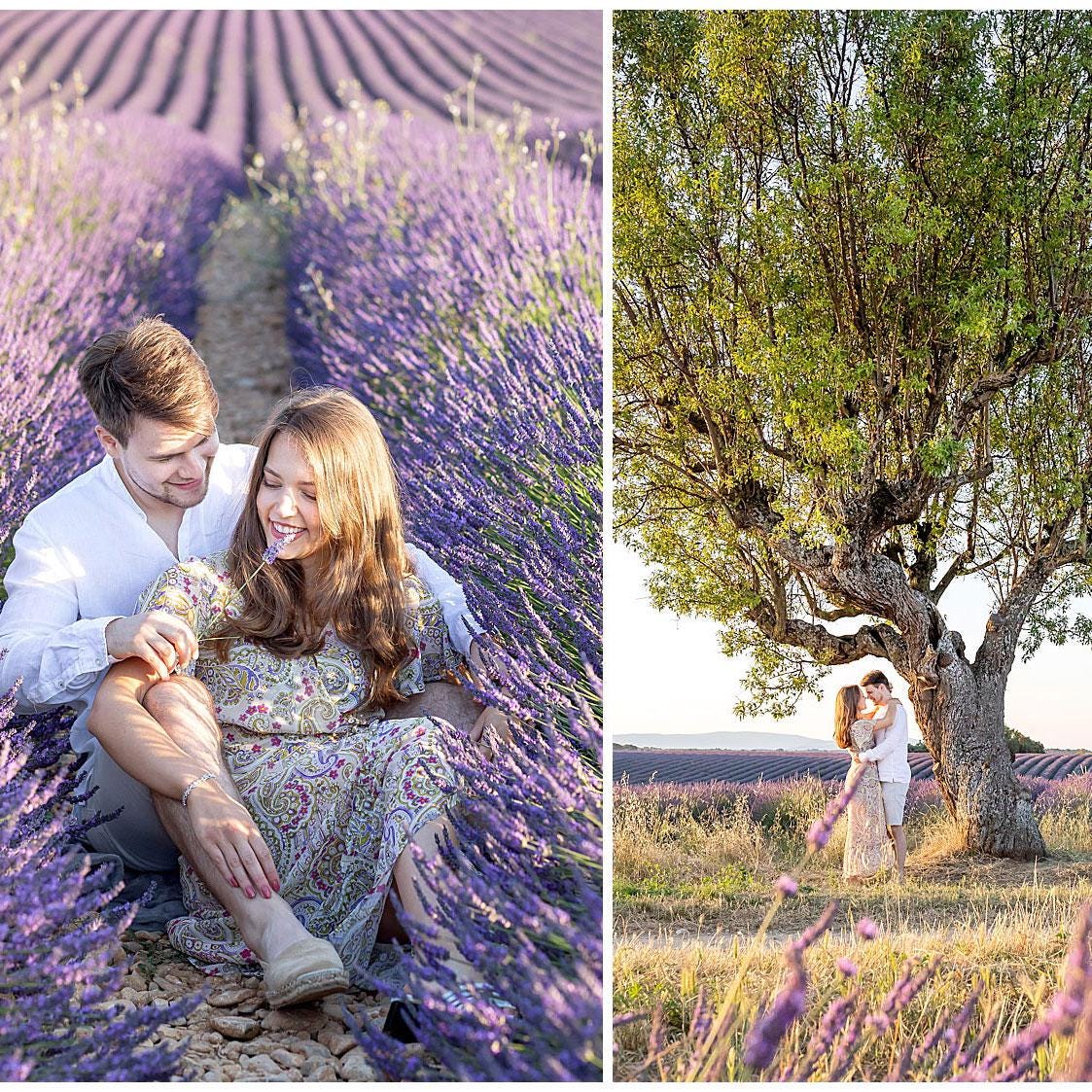 2PCS Natural Oval Lavender Amethyst Leaf Ring Set |No-Fade Black Tungsten Meteorite Wedding Band for Men | Matching Promise Rings Couple Set