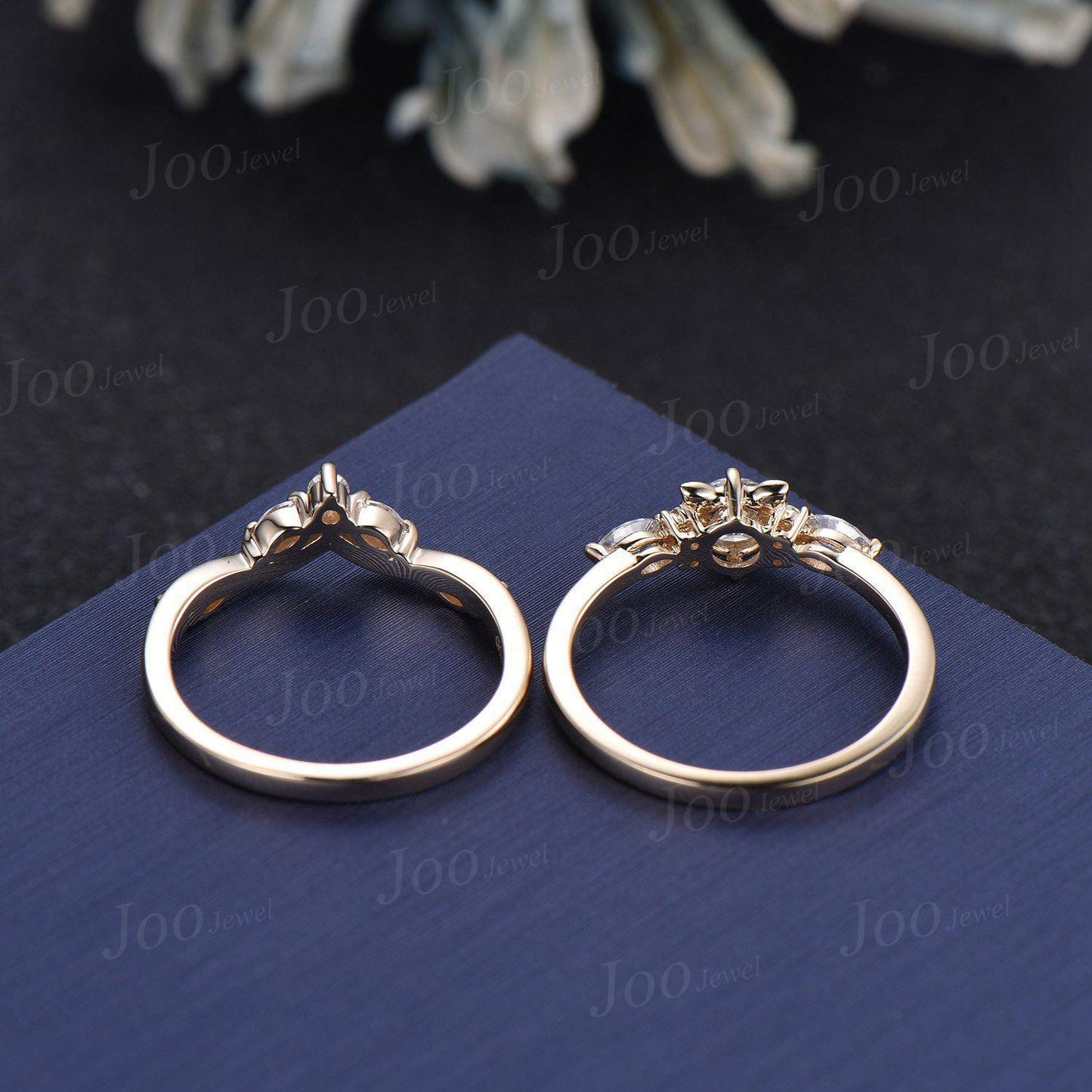 4mm Brilliant Diamond Dainty Engagement Ring 14K Gold Round Cut Lab Grown Diamond Cat Wedding Ring for Her Unique Proposal/Anniversary Rings