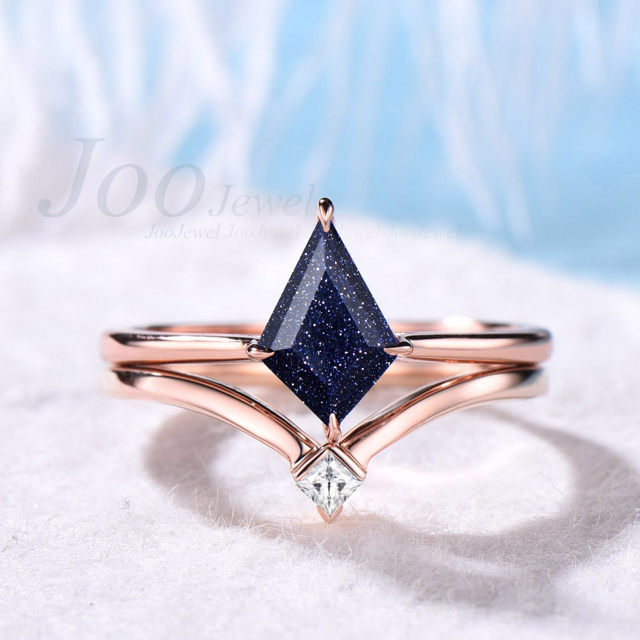 Kite Diamond Floral Star Engagement Wedding Ring