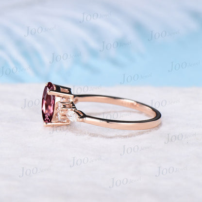 1.5ct Oval Natural Pink Tourmaline Engagement Ring October Birthstone Pink Wedding Ring Moissanite Anniversary Ring Pink Stone Ring Women